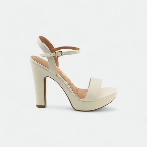 Sandalia de taco alto mujer VIZZANO - BLANCO VIN