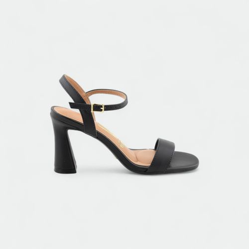 Sandalia de fiesta con taco ancho y pulsera mujer VIZZANO - NEGRO