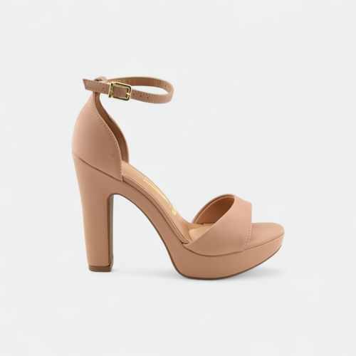 Sandalia de fiesta con taco mujer VIZZANO - NUDE
