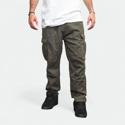 Pantalón cargo hombre NOBRAND - VERDE OSCURO