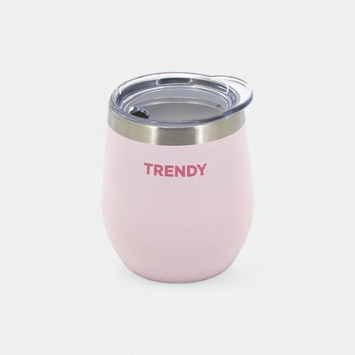Mate con tapa 280ml TRENDY - ROSA