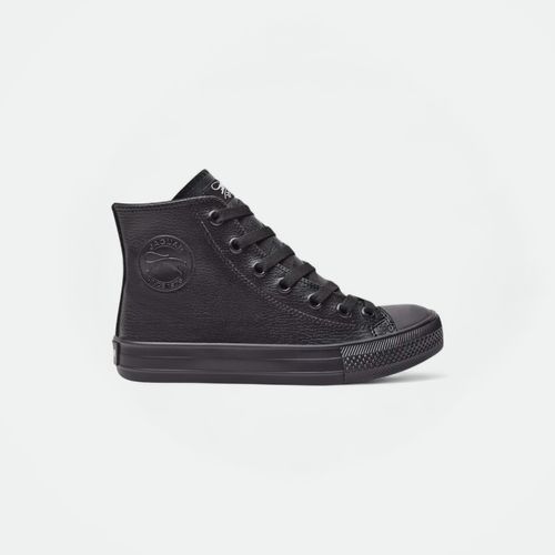 Zapatilla urban high eco cuero JAGUAR - BLACK