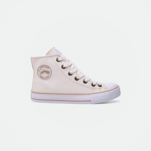 Zapatilla urban high eco cuero JAGUAR - BLANCO