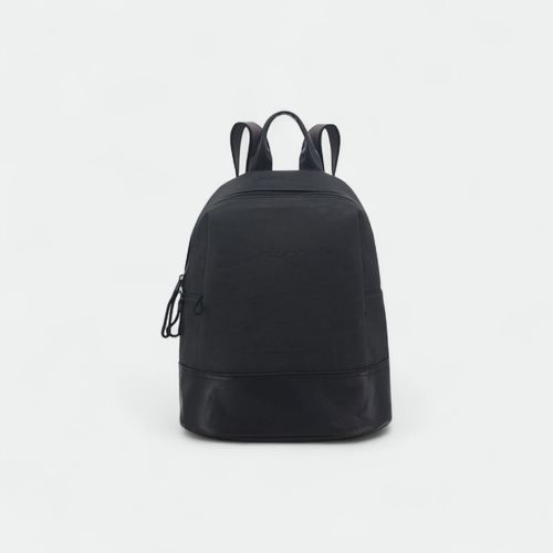 Mochila urbana eco cuero mujer AMAYRA - NEGRO GASTADO