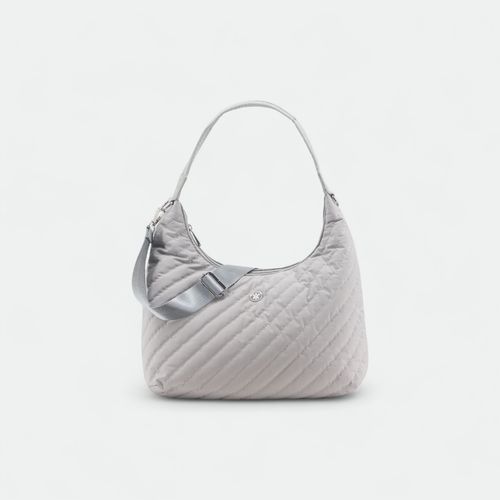 Cartera acolchada con correa regulable AMAYRA - GRIS