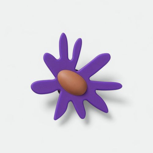 Jibbitz (Varios Modelos) - PURPLE CRAFTED DAISY