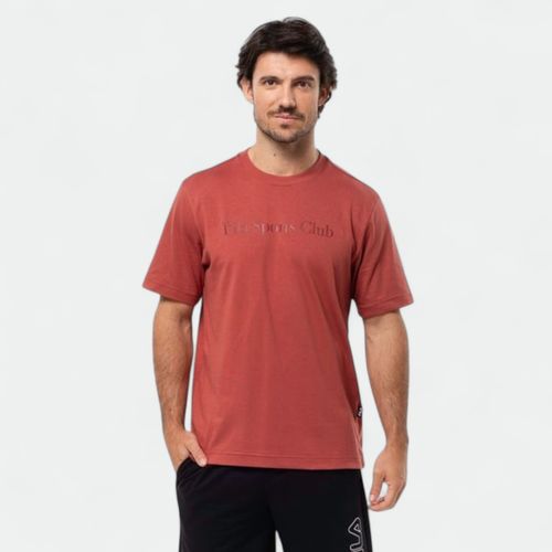 Remera de entrenamiento hombre Sport Club Letter FILA - OCRE ROJO