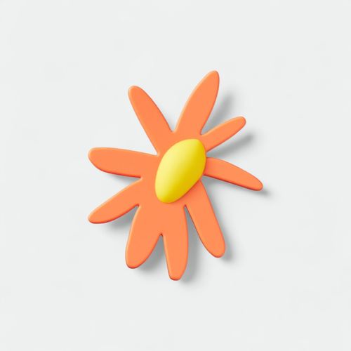 Jibbitz (Varios Modelos) - ORANGE CRAFTED DAISY