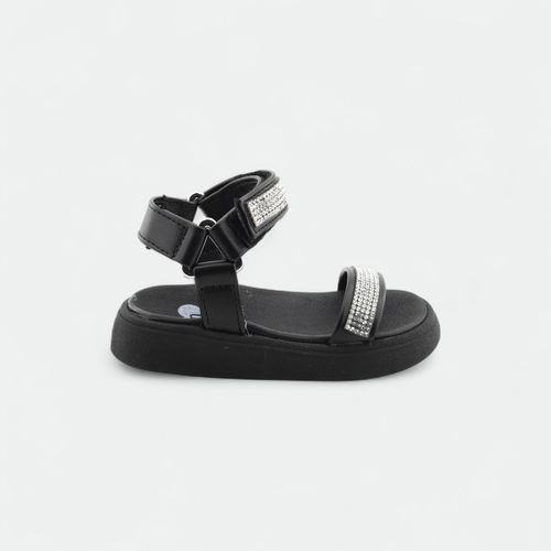 Sandalia infantil con strass MOLEKINHA - NEGRO