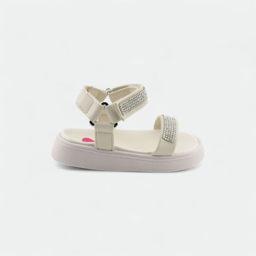 Sandalia infantil con strass MOLEKINHA - BLANCO OFF