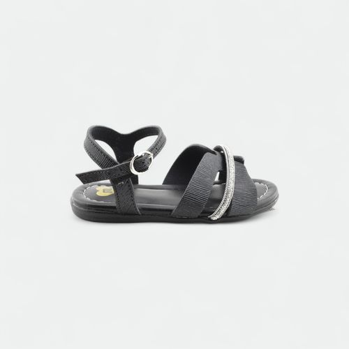 Sandalia infantil con strass MOLEKINHA - NEGRO