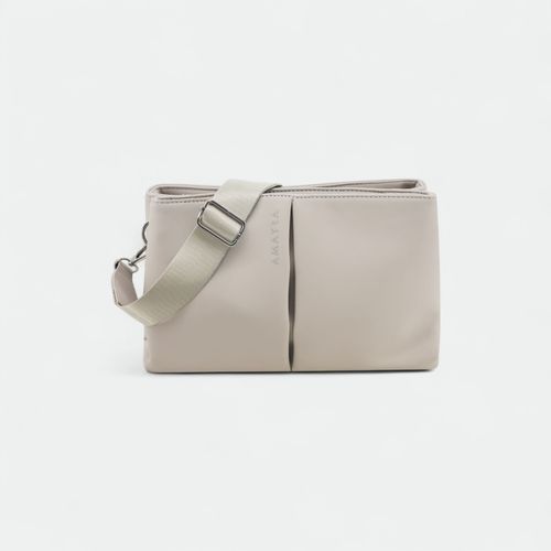 Bandolera con correa regulable AMAYRA - GRIS