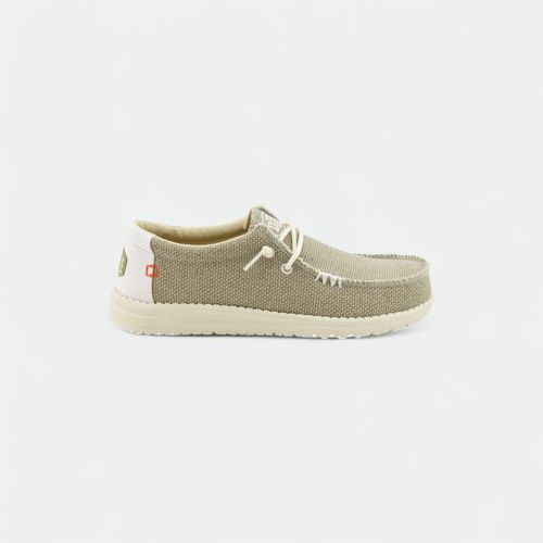 Mocasín con cordones hombre Wally Braided HEY DUDE - OFF WHITE