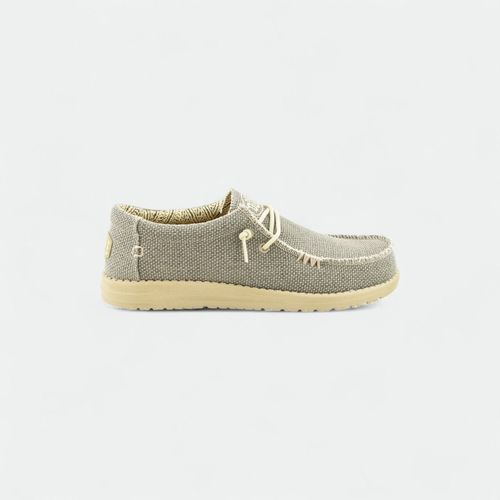 Mocasín con cordones hombre Wally Braided HEY DUDE - ARMY GREEN