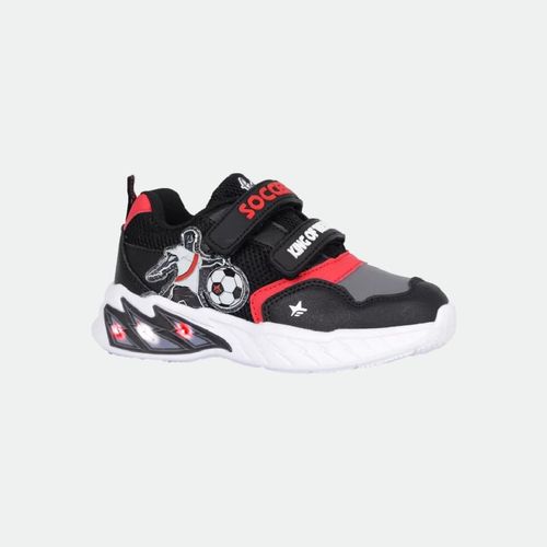 Zapatilla Player - NEGRO ROJO