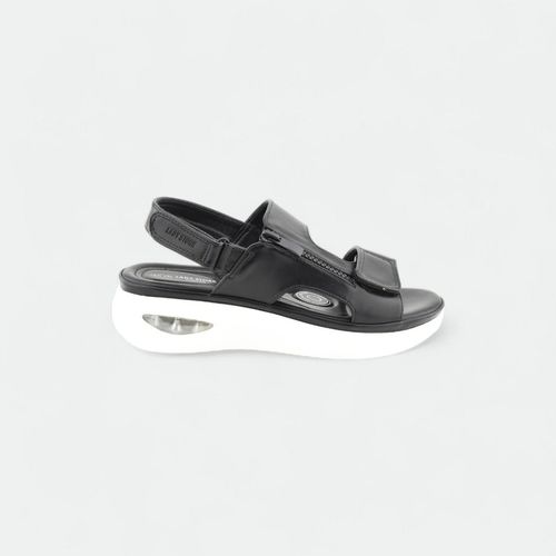 Sandalia con plataforma deportiva y cierres de velcro Cameron LADY STORK - NEGRO