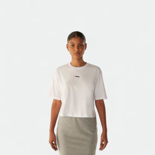 Remera urbana cropped mujer Comfort Classic FILA - BLANCO