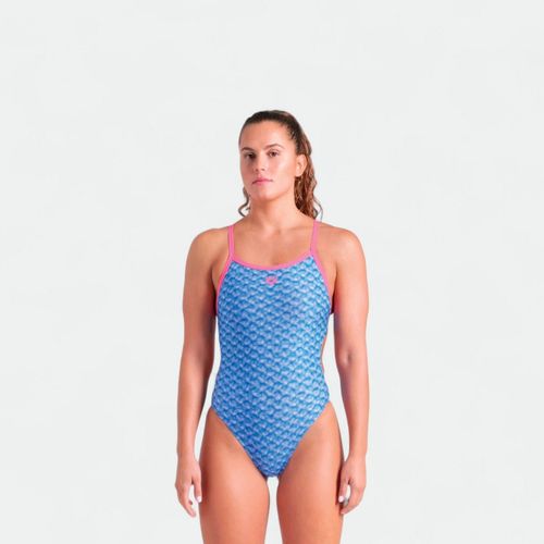 Traje de Baño Monogram Challenge Mujer Arena - AZUL