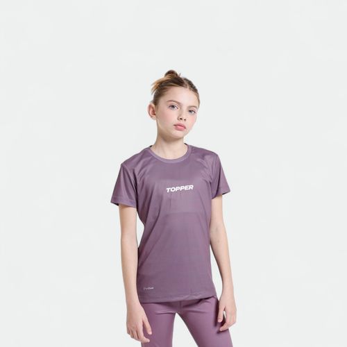 Remera training mujer niños - ROSA GRAPE