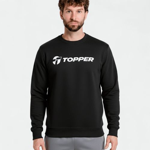 Buzo sport hombre Crew Brand TOPPER - NEGRO JET