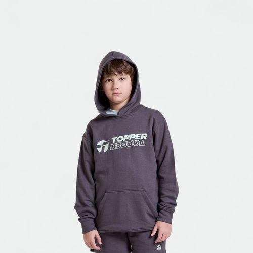 Buzo hoodie oversize niños Comfy TOPPER - GRIS CHEVY