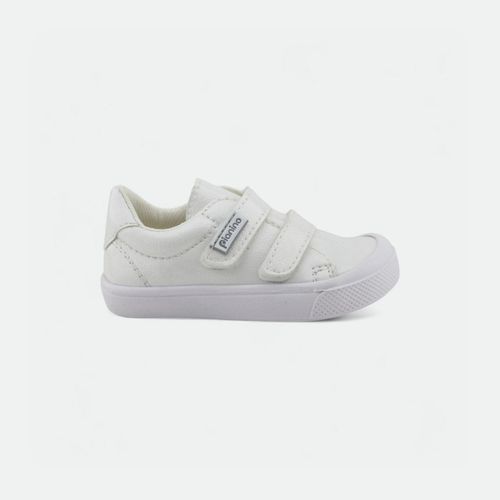 Zapatilla urbana niños con abrojos PIANINO - BLANCO NACAR