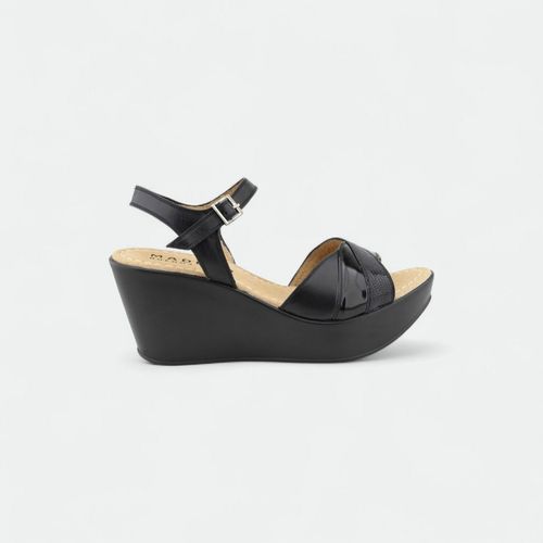 Sandalia con taco chino mujer MADERO - NEGRO IGUANA NEGRO CHRL