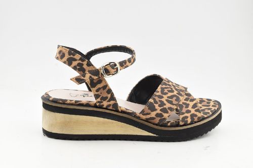 Sandalia con faja taco chino mujer OROPACO - ANIMAL PRINT
