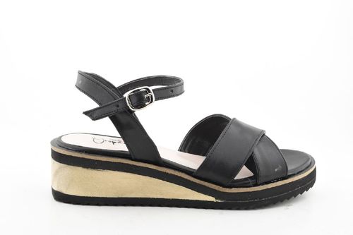 Sandalia con faja taco chino mujer OROPACO - NEGRO