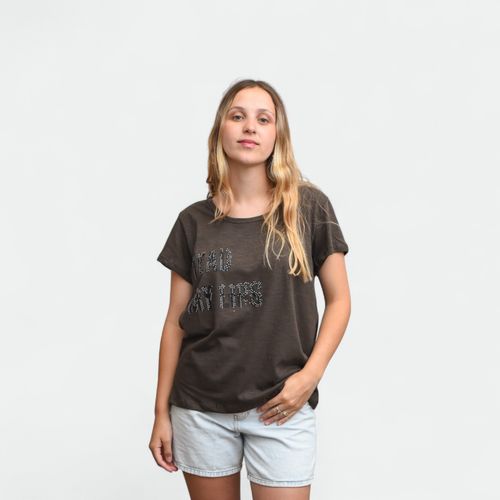 Remera ready my lips - CHOCOLATE