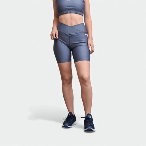 Calza cutout cross smooth - GRIS OSCURO