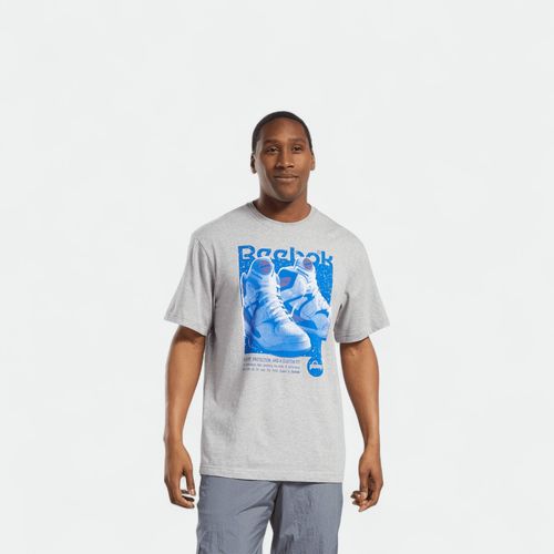 Remera Gs Retro Pump hombre REEBOK - GREY HEATHER