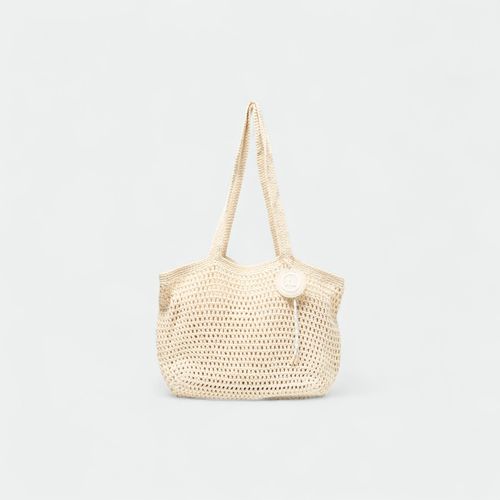 Cartera Calada Stephanie XL Extra Large - HUESO