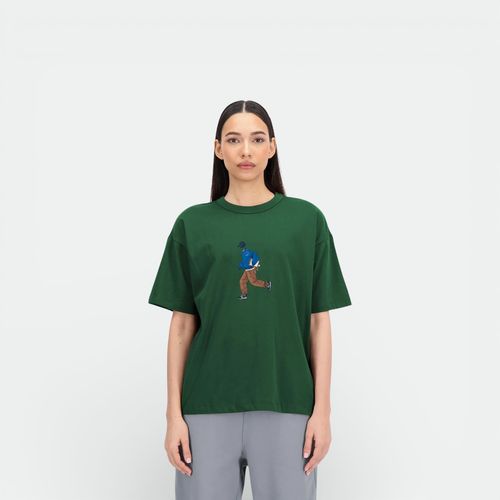 Remera mangas corta mujer NEW BALANCE - NIGHTWATCH GREEN