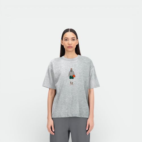 Remera mangas corta mujer NEW BALANCE - GREY