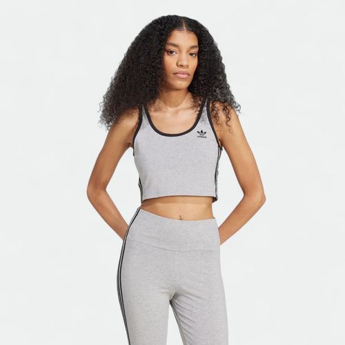 Top Sin Mangas Adidas Mujer - MEDIUM GREY HEATHER BLACK