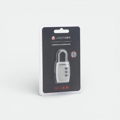 Candado de combinacion AMAYRA - PLATA
