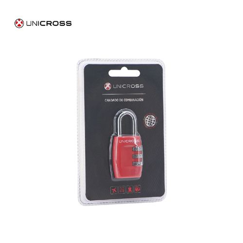 Candado de combinacion AMAYRA - ROJO