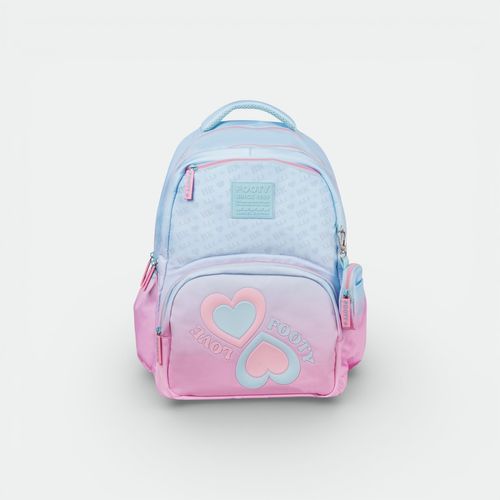Mochila 18" sin carro de niñas FOOTY - CELESTE DEGRADE
