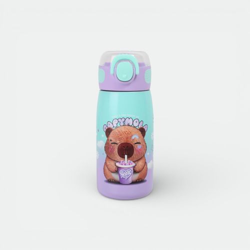 Botella termica unisex niños CHIMOLA - LILA AQUA CAPIBARA