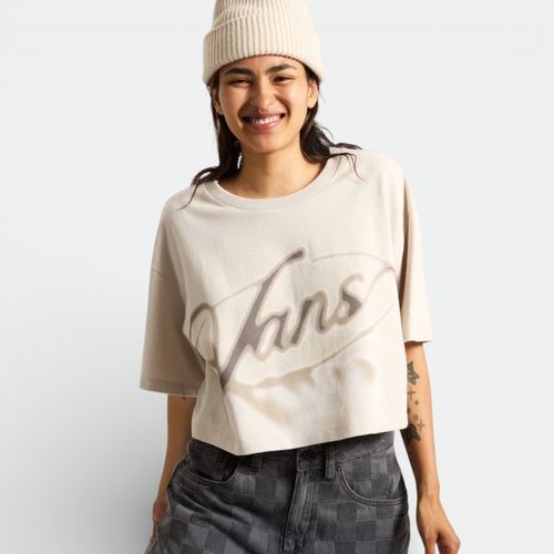 Remera mangas corta urbana mujer VANS - BEIGE