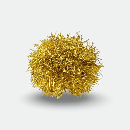 Jibbitz (Varios Modelos) - GOLD TINSEL POM
