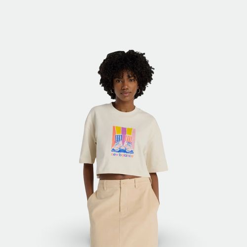 Remera Athletics corta mujer NEW BALANCE - LINO