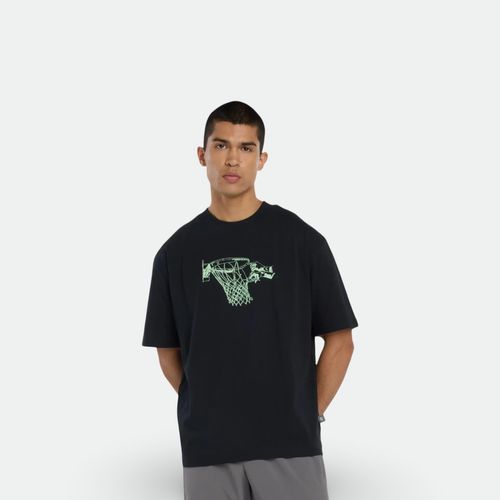 Remera Hoops corta hombre NEW BALANCE - BLACK