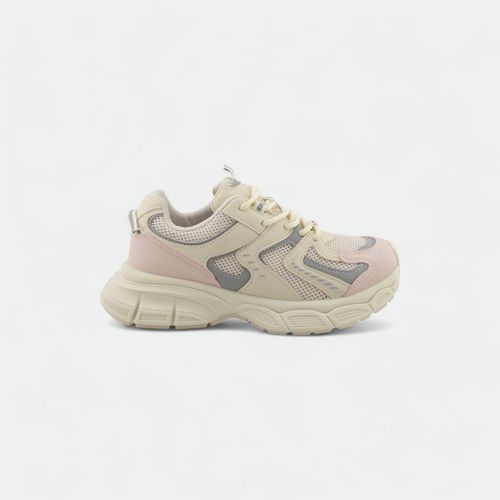 Zapatilla urbana mujer WAKE - CREMA