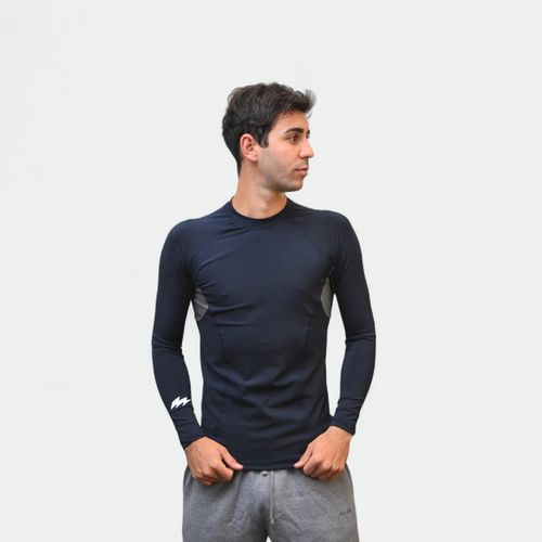 Remera Térmica Flash Manga Larga Top Layer - MARINO