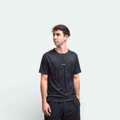 Remera Running Cube hombre PRO ONE - NEGRO