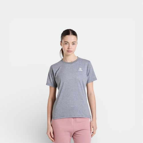 Remera mujer básica TOPPER - GRIS MELANGE MEDIO