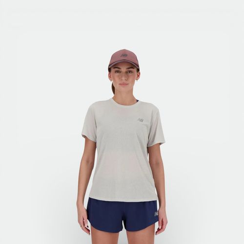 Remera Deportiva New Balance Athletics T Shirt - GREY ASH HEATHER