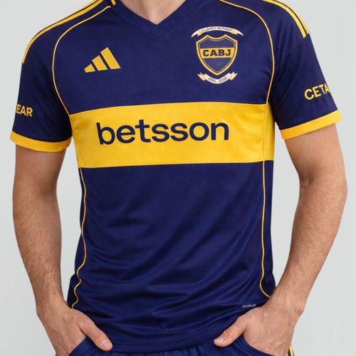 Camiseta de boca 25/26 unisex ADIDAS - NIGHT INDIGO BOLD GOLD